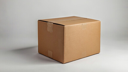 Cardboard box isolated on white background