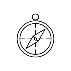 compass outline icon vector illustration