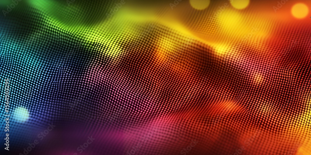 Poster abstract colorful wave pattern digital background design texture rainbow