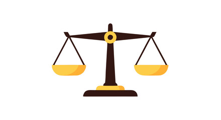 Justice Balance Scale Illustration Fairness and Law Icon Design  Legal Scale of Equality Icon