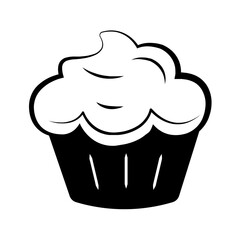 Vector solid black icon for Treat