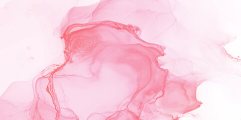 Fototapeta premium Pastel Swirl Abstract Seamless Pattern, Abstract horizontal background, liquid marble texture soft pink colors.