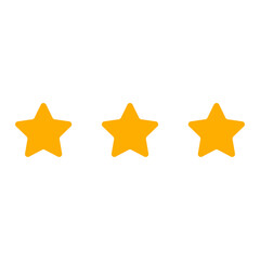 yellow four star rating icon