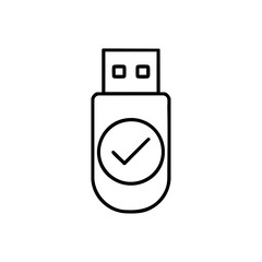 success transfer outline icon vector illustration