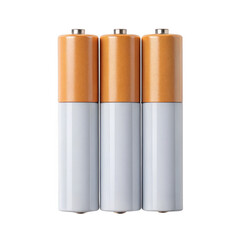 Dry batteries isolated on transparent background