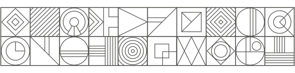 Geometric drawing. Abstract engineering background. Background of squares and geometric shapes. Vector illustration .