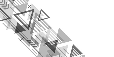 Abstract technology background. Technical drawing . Geometric lines and squares.