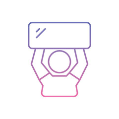 Fan Cheer Icon vector stock illustration