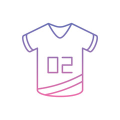 Team Jersey Icon vector stock illustration