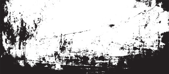 Grunge background black and white. Abstract pattern of monochrome elements. Grunge black and white pattern