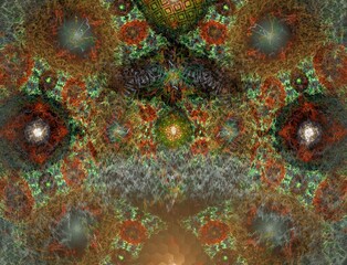 Imaginatory fractal abstract background Image