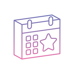 Event Schedule Icon vector stock illustration