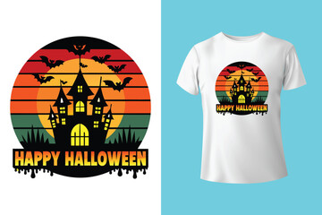 Halloween t shirt design bundle for print on demand