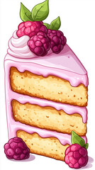 Mobile vertical banner featuring cake illustration