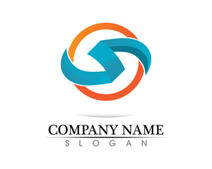 Business corporate letter S logo design vector