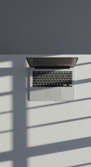 laptop controller with beautiful sunlight