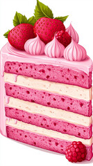 Mobile vertical banner with cake drawing