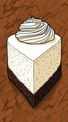 Vertical cake wallpaper for smartphone screens