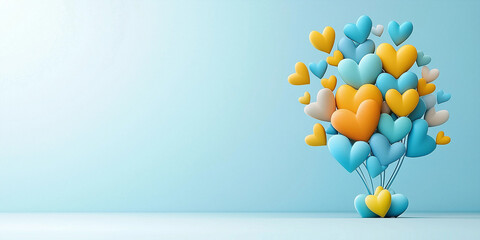 Romantic heart image for wedding and Valentine’s banners