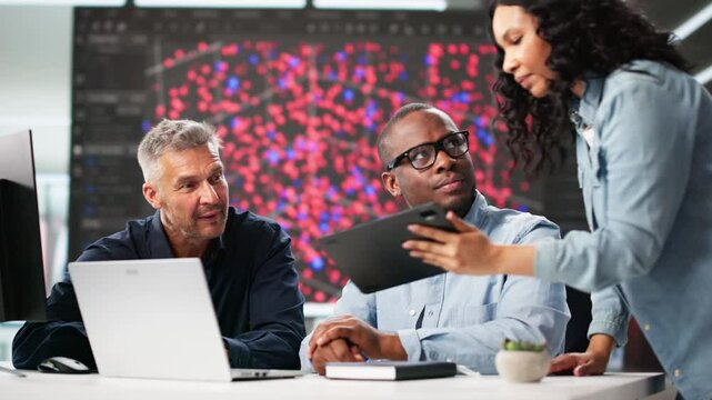 Cyber Security Team Protecting Data