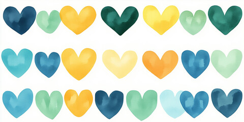Wedding hearts graphic for website design