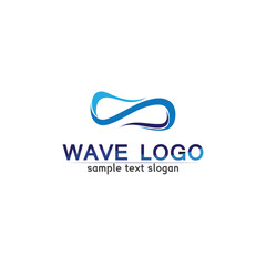 Waves beach logo and symbols template icons app