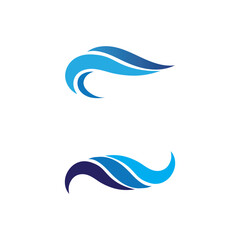 Waves beach logo and symbols template icons app