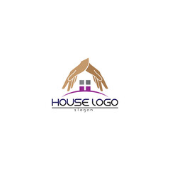 Real estate and home buildings logo icons template vector