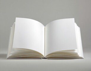 Blank white book on plain background (1). High quality