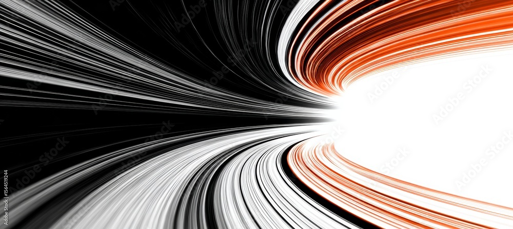 Poster light curve speed motion effect. space warp time travel. light fast teleport. generative ai technolo