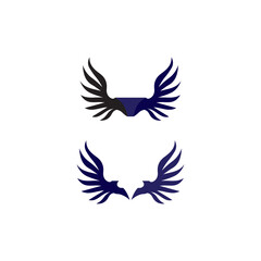 Falcon Wings Logo Template vector icon logo design app