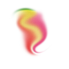 Vibrant liquid mango gradient with retro grain texture abstract digital art PNG
