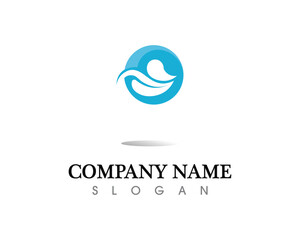 Fototapeta premium water drop Logo Template vector illustration design