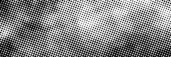 Halftone gradient. Dotted gradient, smooth dots spraying and halftones dot background seamless horizontal geometric pattern vector template set. modern vector ilustration