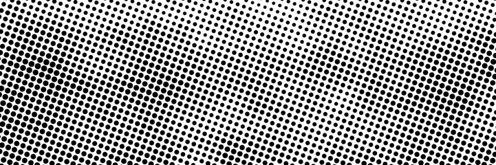 Halftone gradient. Dotted gradient, smooth dots spraying and halftones dot background seamless horizontal geometric pattern vector template set. modern vector ilustration