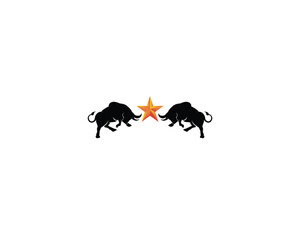 Bull horn logo and symbols template icons app