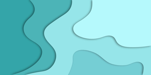 Modern background in paper cut style