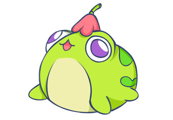 การ์ตูนกับดวงตาสีเขียว