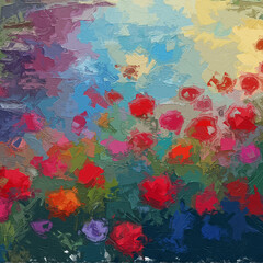 Various oil paintings, flowers, Mianyang homes, landscapes, cows, flying birds, plum blossoms, deer, forests, streams, ducks, chrysanthemums, tulips