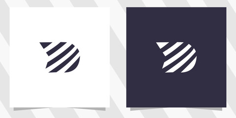 letter d logo design vector