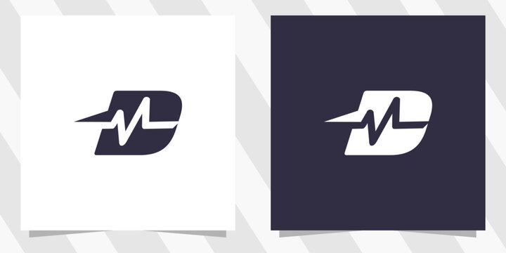 letter dm md logo design vector