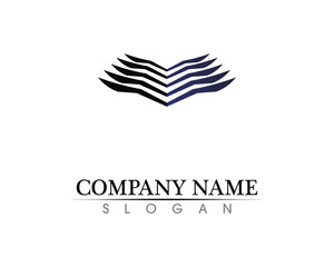Falcon Wing Logo Template vector icon design