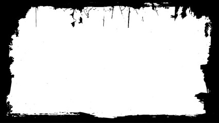 Vintage Tintype Decorative Black & White Photo Frame. Type Text Inside, Use as Overlay or for Layer