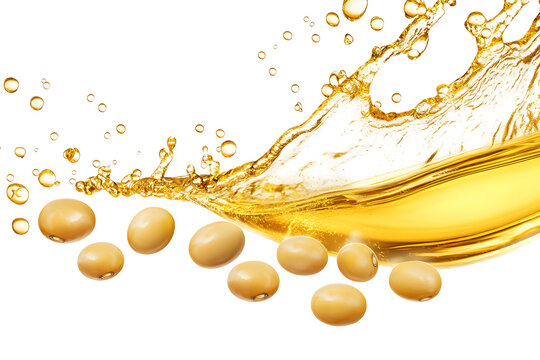 Soybeans and a splash of golden oil create a vibrant and healthy composition