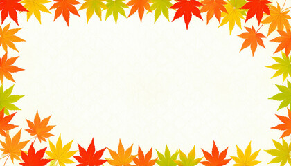 秋　もみじ　生成AI　背景　