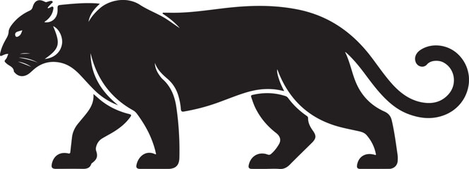 silhouette of an LION