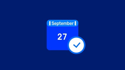 Calendar icon illustration. Calendar date symbol. Schedule calendar with check mark icon.