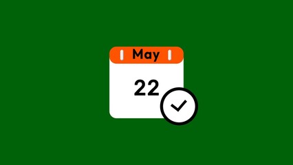 Calendar icon illustration. Calendar date symbol. Schedule calendar with check mark icon.