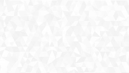 Abstract white and gray Triangular mosaic texture pattern background.