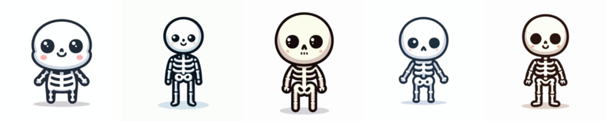 Happy Skeleton Characters for Halloween – Cute and Funny Bone Friends
